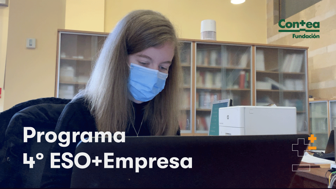 Sofía, alumna del programa 4º ESO+Empresa, realiza sus prácticas en Contea y AECA