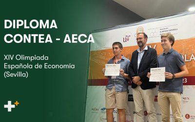 Entregamos el Diploma Contea – AECA en la XIV Olimpiada de Economía en Sevilla