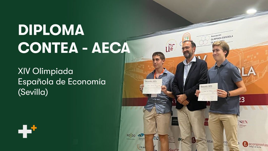 Entregamos el Diploma Contea – AECA en la XIV Olimpiada de Economía en Sevilla