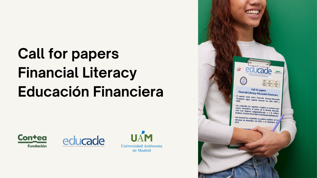 Convocatoria EDUCADE: Call for papers Financial Literacy-Educación Financiera