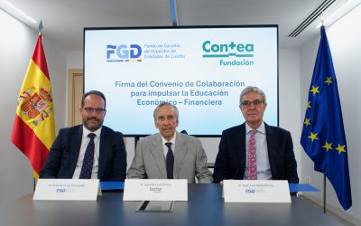 Fundación Contea y el Fondo de Garantía de Depósitos de Entidades de Crédito firman un acuerdo de colaboración para impulsar la Educación Económico-Financiera