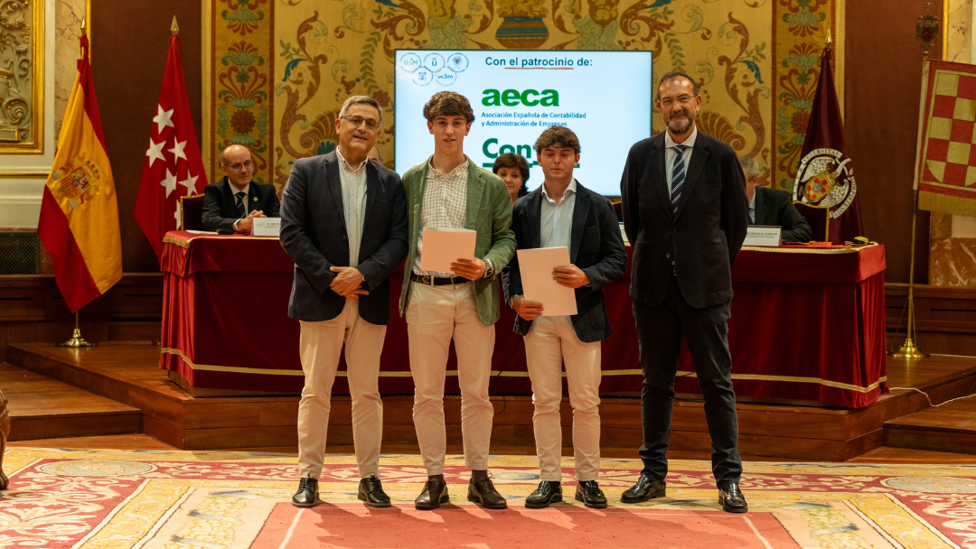 Contea y AECA participan en la ceremonia de premios de la XVI Olimpiada de Economía de Madrid 2025 